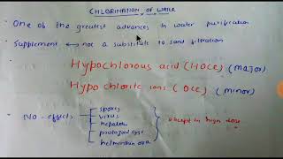 Chlorination of water [upl. by Eened]