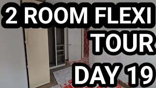 Tengah 2 Room Flexi BTO Renovation Day 19 [upl. by Savannah]