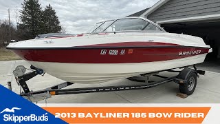 2013 Bayliner 185 Bow Rider Boat Tour SkipperBuds [upl. by Grous]