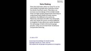 Note Making  Note Making FormatTricksEnglishExamples  Note Making Class 9th10th11th12th [upl. by Dyanna]