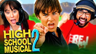 HIGH SCHOOL MUSICAL 2 2007 MOVIE REACTION First Time Watching Zac Efron  Vanessa Hudgens [upl. by Fein]