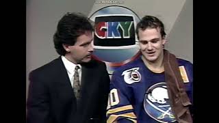 Dale Hawerchuk Interview Dec 4 1991 Buffalo Sabres  Winnipeg Jets [upl. by Itsim]