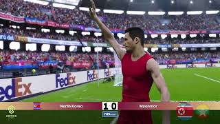 North Korea vs Myanmar  World Cup 2026 Qualifiers Asia  eFootball PES 2021 [upl. by Akihdar]