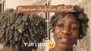 Maximum Hydration Method on 4c Hair Yall been lying 😩  Jadesola Samuel [upl. by Fabrin724]