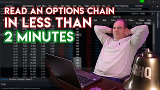 How To Read An Options Chain In Less Than 2 MINUTES [upl. by Kolva]