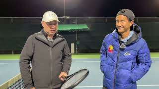 COACH CHRIS AND I TEST NEW 2024 YONEX EZONE 98 AND 100 BLACK  IS IT REALLY THE SAME AS THE BLUE [upl. by Nash]