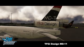 MSFS2020  TFDi MD11  Cargo Run [upl. by Ynomrah]