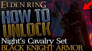 Elden Ring Where to get Nights Cavalry Armor Set Black Knight Armor [upl. by Josselyn531]