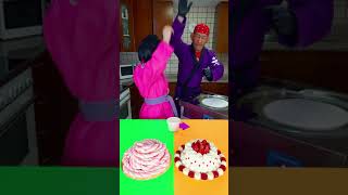 Ice cream challenge Strawberry cake vs marshmallow Shorts [upl. by Flieger508]