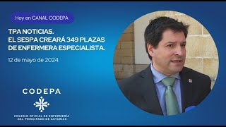 TPAquotNoticiasquot El SESPA creará 349 plazas de enfermera especialista en los próximos meses 12524 [upl. by Anawed201]