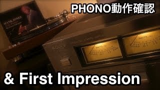 【SONY TAF6B】ファーストインプレッション ＆ PHONO動作確認 [upl. by Lodnar393]