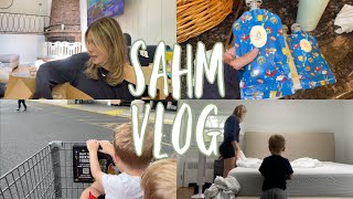 SAHM vlog Buzio package grocery haul toddler snackhack tackling chores and MORE [upl. by Koffler]