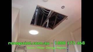 Ceiling Repair  Water Damage  Storm Damage [upl. by Nnylharas]