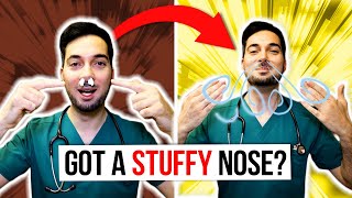 How to clear a stuffy nose instantly and unstuff for relief [upl. by Tower]