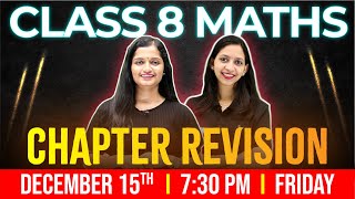 Class 8 maths Christmas Exam  Chapter Revision  Maths Marathon  Exam Winner [upl. by Lothario]