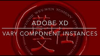 Adobe XD  Vary component instances [upl. by Haliak47]