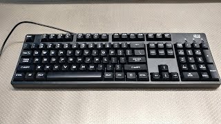 Adesso EasyTouch 635 Mechanical Keyboard Review Kailh Blue Switch [upl. by Assetnoc]