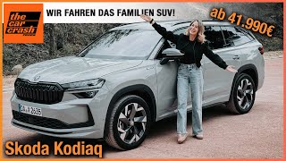 Skoda Kodiaq im Test 2024 Wir fahren das NEUE Familien SUV Fahrbericht  Review  Sportline  RS [upl. by Yotal]