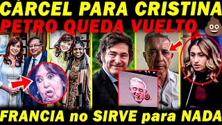 CRISTINA A LA CÁRCEL PEINADA quedó FRANCIA MÁRQUEZ l PETRO SIN AMIGOS l URIBE Y TRUMP LIBRES l VIKCY [upl. by Asenav]