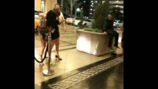 Drunk girl infront of the Monte Carlo hotel [upl. by Dorrahs]