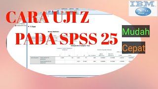 APLIKASI Cara Praktis Uji Z Pada Aplikasi SPSS 25 dari 0 hingga mahir [upl. by Vial969]