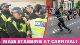 Mass Stabbing in London on the Second Day of Notting Hill Carnival [upl. by Ayamat231]