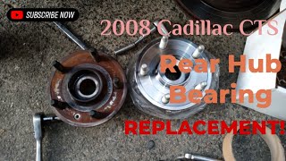 How To Replace 2008 Cadillac Cts Rear Hub Wheel Bearing [upl. by Ibbetson]