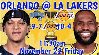 LA LAKERS vs ORLANDO MAGIC I LIVE SCOREBOARD PLAYBYPLAY amp PLAYERS STATISTICS [upl. by Moshell]