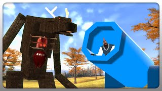 Chased by a WENDIGO  Garrys Mod VR [upl. by Eirojram]