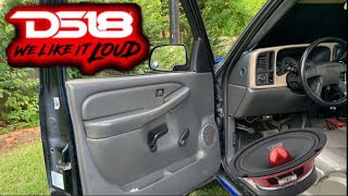 INSTALLING NEW DS18 IN THE SILVERADO SUPER LOUD‼️ [upl. by Rouvin]