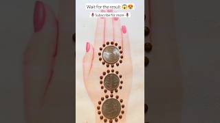 coin design simple full hand coinmehndi mehndi bridalmehndi ytshorts shortsfeed viral latest [upl. by Eatnad]