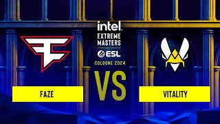 FaZe vs Vitality  IEM Cologne 2024  Group B [upl. by Esiuolyram]