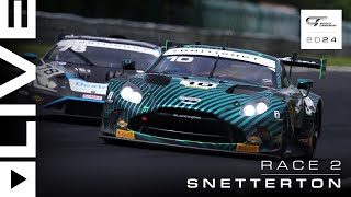 LIVE  Race 2  Snetterton  British GT 2024 [upl. by Agace553]