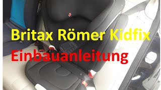 Britax Römer Kidfix einbauen [upl. by Ambrose]