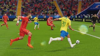 Brasil vs Belgica  Copa Mundial Rusia 2018 de FIFA Cuartos de Final  FIFA Simulacion [upl. by Zaneski]