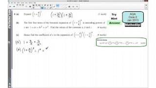 AQA Core 2 Jan 2013 Q8 [upl. by Follmer]