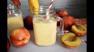 Nectarine yogurt smoothie Recipe  Healthy milkshake for summer [upl. by Niroht156]