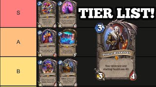 A Hearthstone tier list of every PRERELEASE Legendary [upl. by Aziul879]