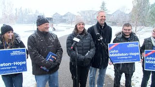 Full Availability  Premier Danielle Smith campaigning in Lethbridge  10212024  BCN [upl. by Sorci]