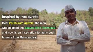 SRT ZERO TILL REGENERATIVE FARMING  Success story of climate smart farmer Parshuram Agivale HIndi [upl. by Namharludba]