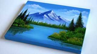 Acrylic Painting for Beginners A StepbyStep Landscape Painting Tutorial for Beginners on Canvas [upl. by Wivinah]