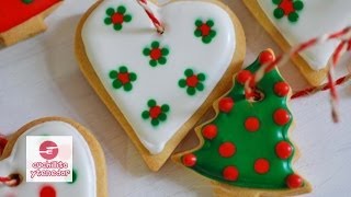 Decoración de galletas para el árbol de navidad Cuchillito y Tenedor 2 [upl. by Lodovico]