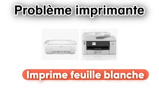 Problème imprimante imprime feuille blanche et avec des taches [upl. by Lenhart]