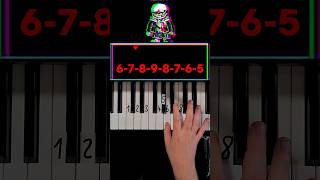 Undertale Last Breath An Enigmatic Encounter Intro Piano Tutorial shorts [upl. by Nawuj945]