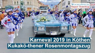 Karneval 2019 Kukaköthener Rosenmontagszug Köthen [upl. by Tremann293]