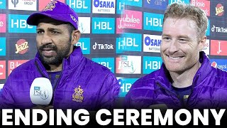 Ending Ceremony  Quetta Gladiators vs Karachi Kings  Match 22  HBL PSL 8  MI2A [upl. by Annadal]