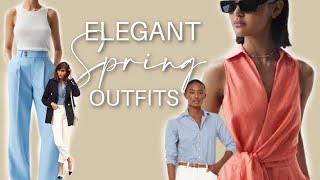 Elegant Spring Outfits for 2023  Classy Outfits for Well dressed Women [upl. by Basset]