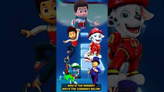 Ryder vs Marshall vs Rocky vs Mayor Humdinger 4 pawpatrol tileshop shorts [upl. by Marigolda]