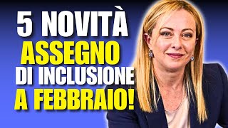 5 INCREDIBILI NOVITÀ SULLASSEGNO DI INCLUSIONE A FEBBRAIO [upl. by Cavuoto148]