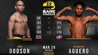 JOHN DODSON vs Dagoberto AGUERO Full FIGHT BKFC 59 [upl. by Nosrej]